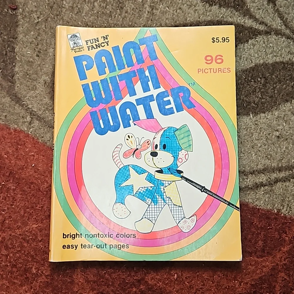 VINTAGE paint with water books for young children. Perfect for a preschool - Picture 7 of 9